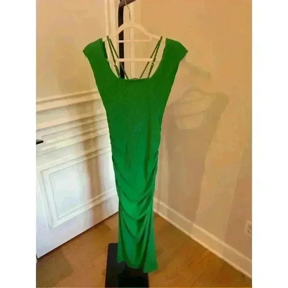 New Jonathan  Simkhai Meryl Midi Dress in Green, Size S Retails $275 - Picture 4 of 4